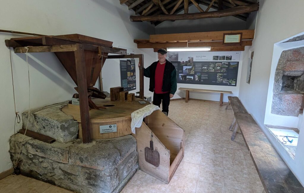 Inside one of the mill buildings in the Parque da Ribeira Dos Caldeirões valley.